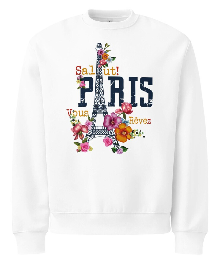 Oversized Heavyweight Sweatshirt - Salut Paris Je Vous Revez | Sweatshirt | Buy Online | GRAPHIC T-SHIRTS
