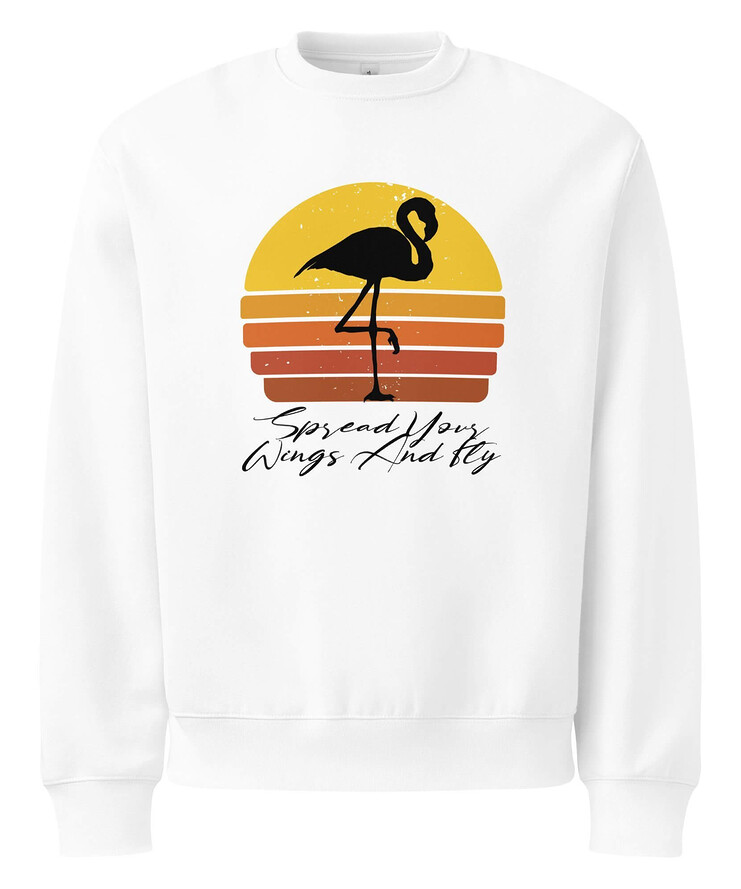 Oversized Heavyweight Sweatshirt - Spread Your Wings And Fly | Sweatshirt | Buy Online | GRAPHIC T-SHIRTS