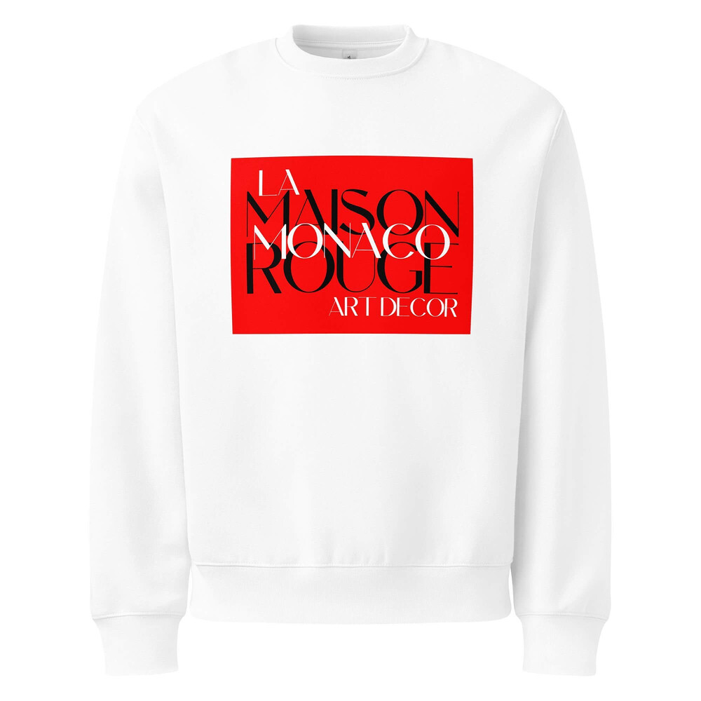 Oversized Heavyweight Sweatshirt - La Maison Rouge Monaco Art Decor — GRAPHIC T-SHIRTS