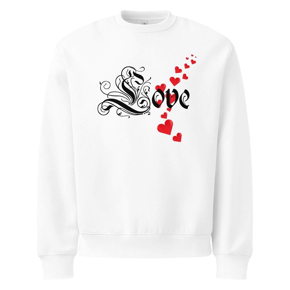 Oversized Heavyweight Sweatshirt - Love — GRAPHIC T-SHIRTS