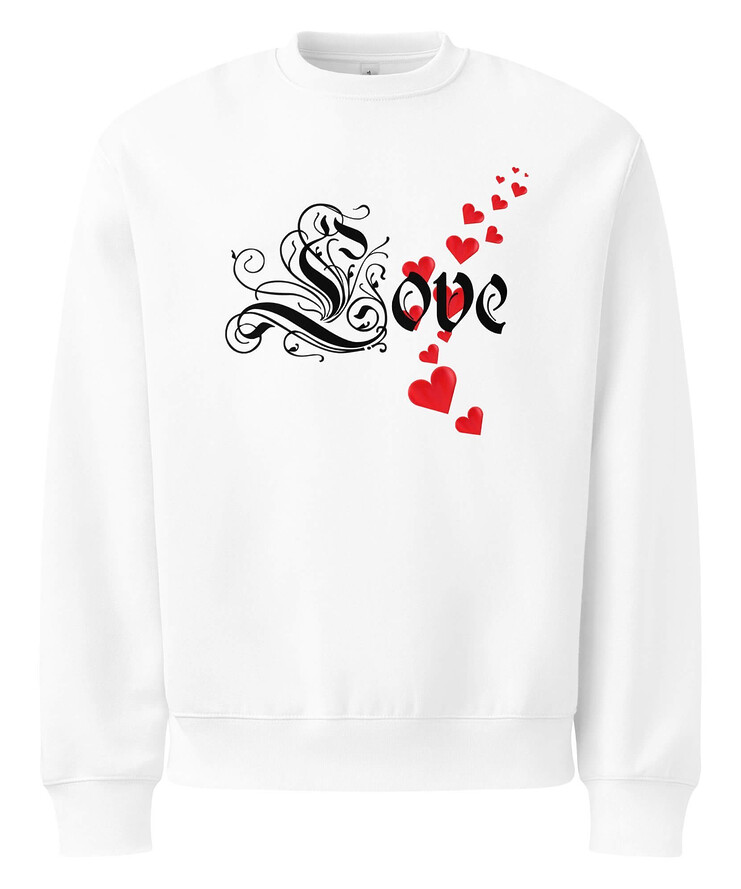 Oversized Heavyweight Sweatshirt - Love | Sweatshirt | Buy Online | GRAPHIC T-SHIRTS