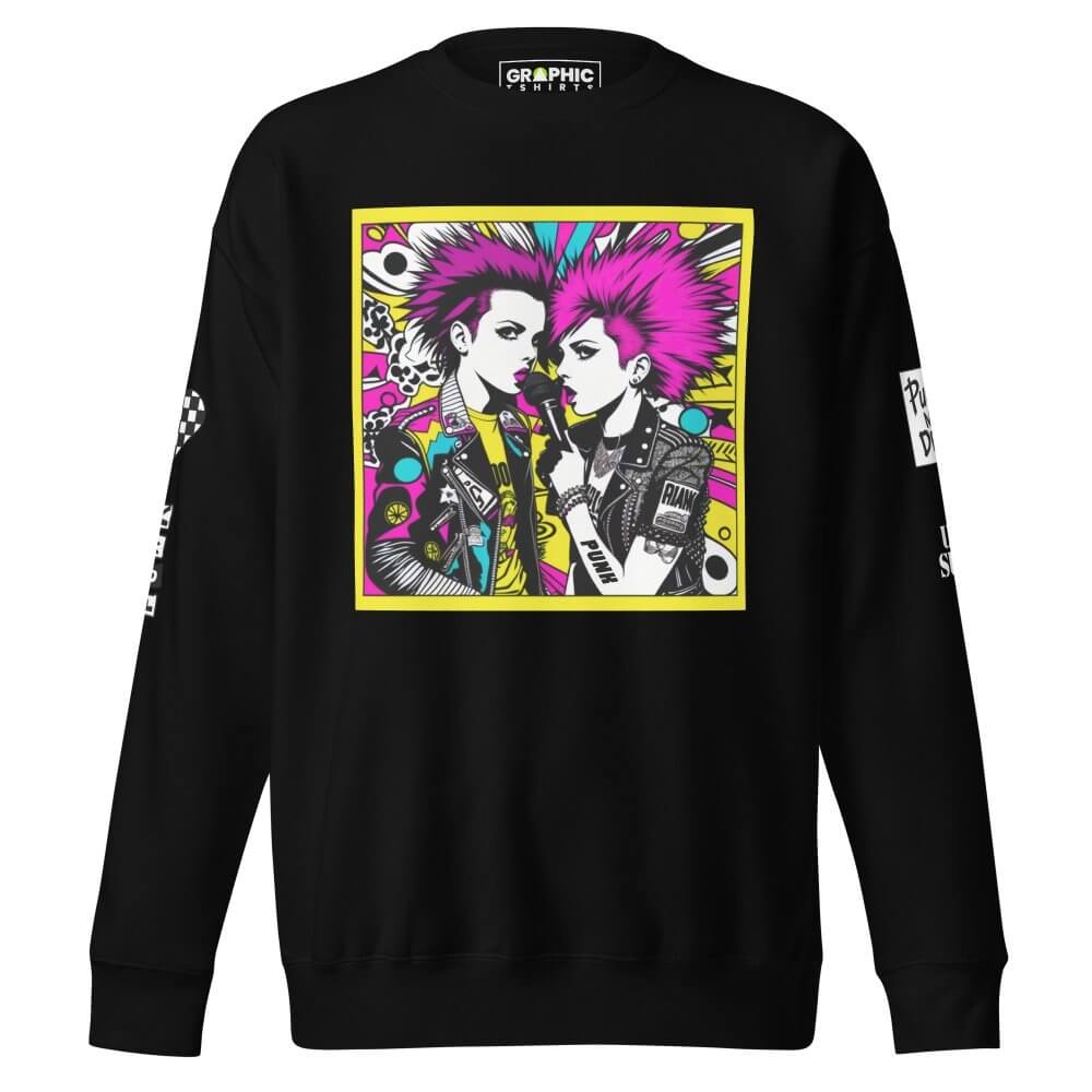 Unisex Premium Sweatshirt - Punk Pop Art Scene 19 — GRAPHIC T-SHIRTS