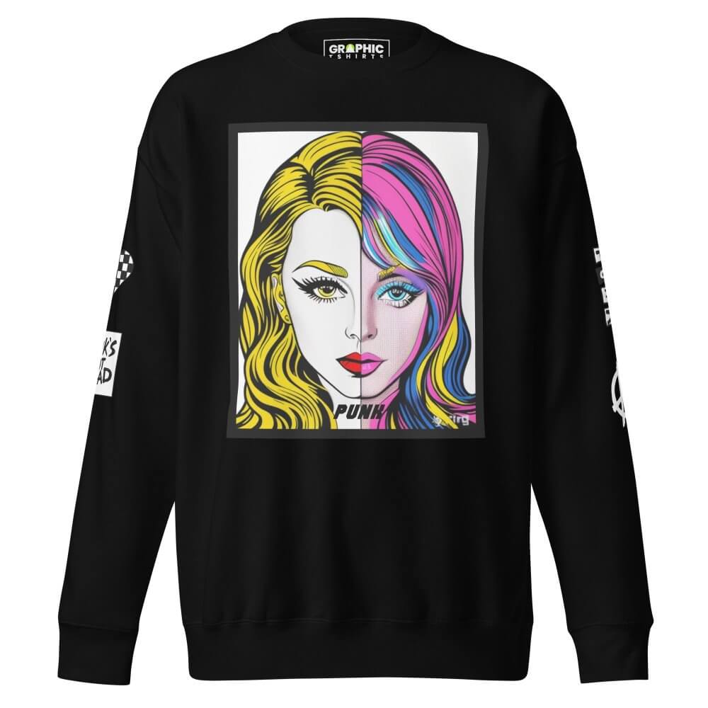 Unisex Premium Sweatshirt - Punk Pop Art Scene 16 — GRAPHIC T-SHIRTS