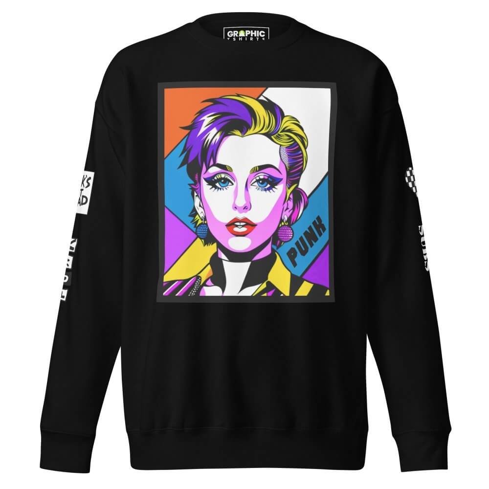 Unisex Premium Sweatshirt - Punk Pop Art Scene 15 — GRAPHIC T-SHIRTS