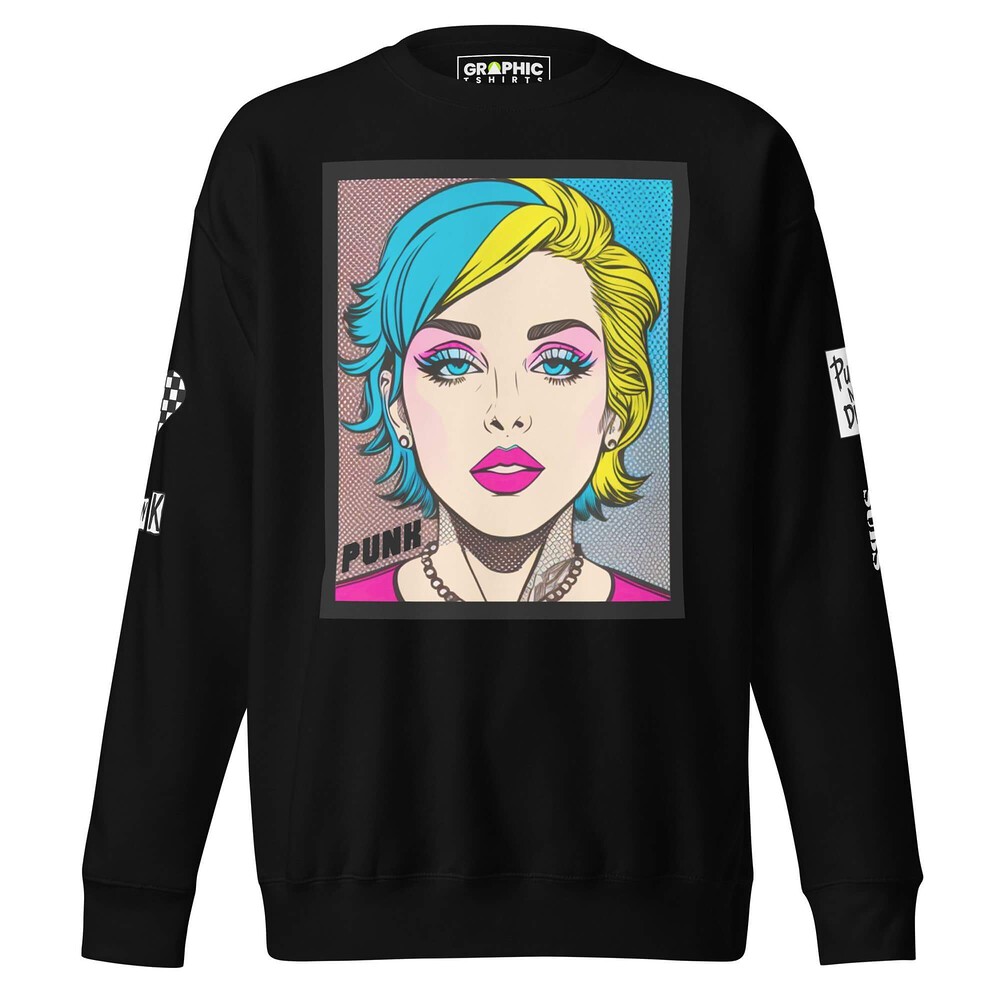 Unisex Premium Sweatshirt - Punk Pop Art Scene 14 — GRAPHIC T-SHIRTS