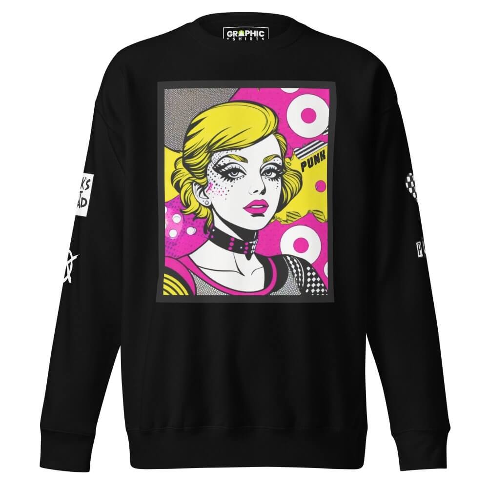Unisex Premium Sweatshirt - Punk Pop Art Scene 13 — GRAPHIC T-SHIRTS