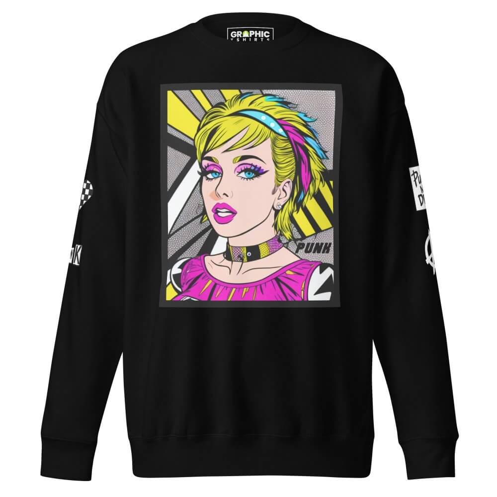 Unisex Premium Sweatshirt - Punk Pop Art Scene 11 — GRAPHIC T-SHIRTS