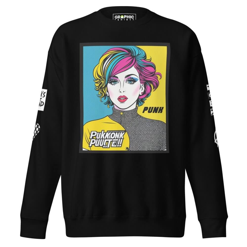 Unisex Premium Sweatshirt - Punk Pop Art Scene 10 — GRAPHIC T-SHIRTS