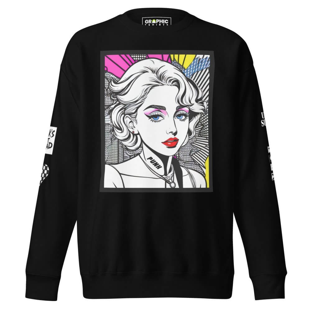 Unisex Premium Sweatshirt - Punk Pop Art Scene 9 — GRAPHIC T-SHIRTS