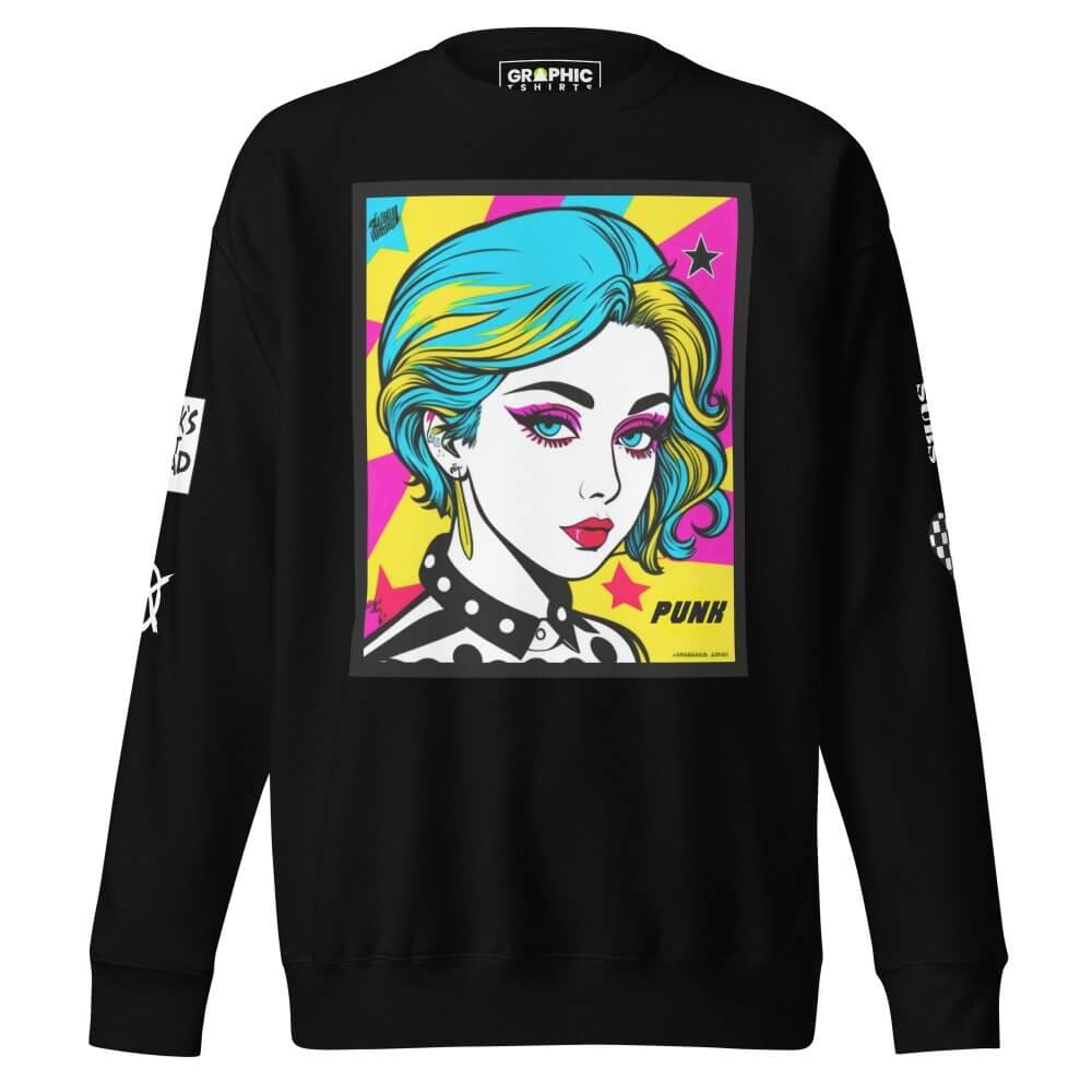 Unisex Premium Sweatshirt - Punk Pop Art Scene 6 — GRAPHIC T-SHIRTS