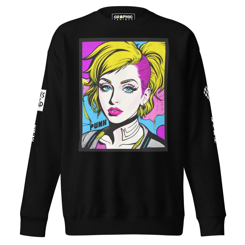 Unisex Premium Sweatshirt - Punk Pop Art Scene 2 — GRAPHIC T-SHIRTS