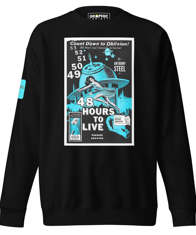 Unisex Premium Sweatshirt - Countdown To Oblivion 48 Hours To Live | Sweatshirt | Buy Online | GRAPHIC T-SHIRTS