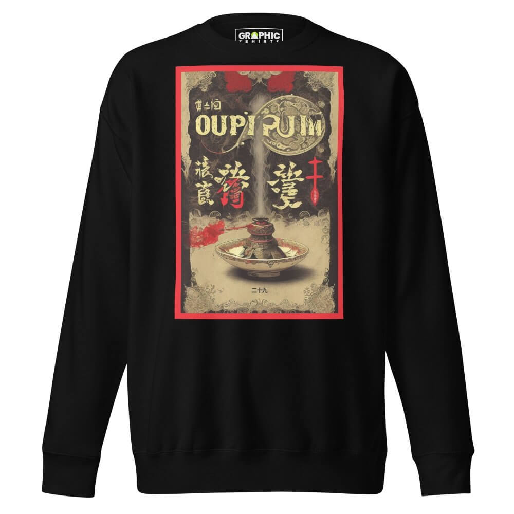 Unisex Premium Sweatshirt - Chinese Opium Lounge 29 v.1 — GRAPHIC T-SHIRTS