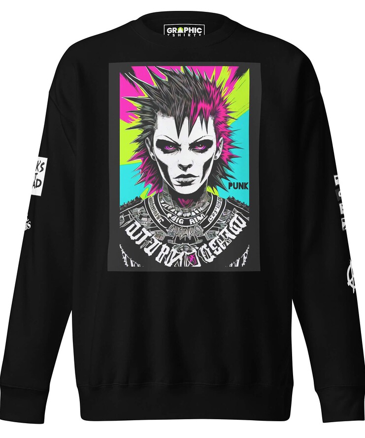 Unisex Premium Sweatshirt - Liberty Spikes Punk Rock | Sweatshirt | Buy Online | GRAPHIC T-SHIRTS