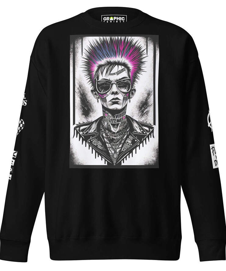 Unisex Premium Sweatshirt - Punk Betty | Sweatshirt | Buy Online | GRAPHIC T-SHIRTS