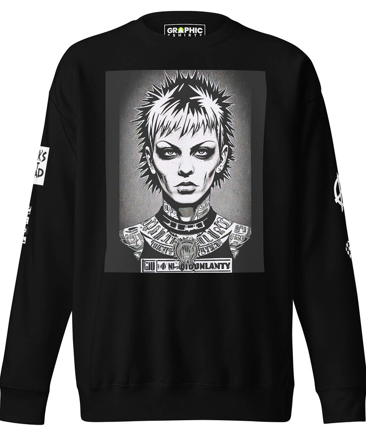 Unisex Premium Sweatshirt - Femme Fatale Punk Rock | Sweatshirt | Buy Online | GRAPHIC T-SHIRTS