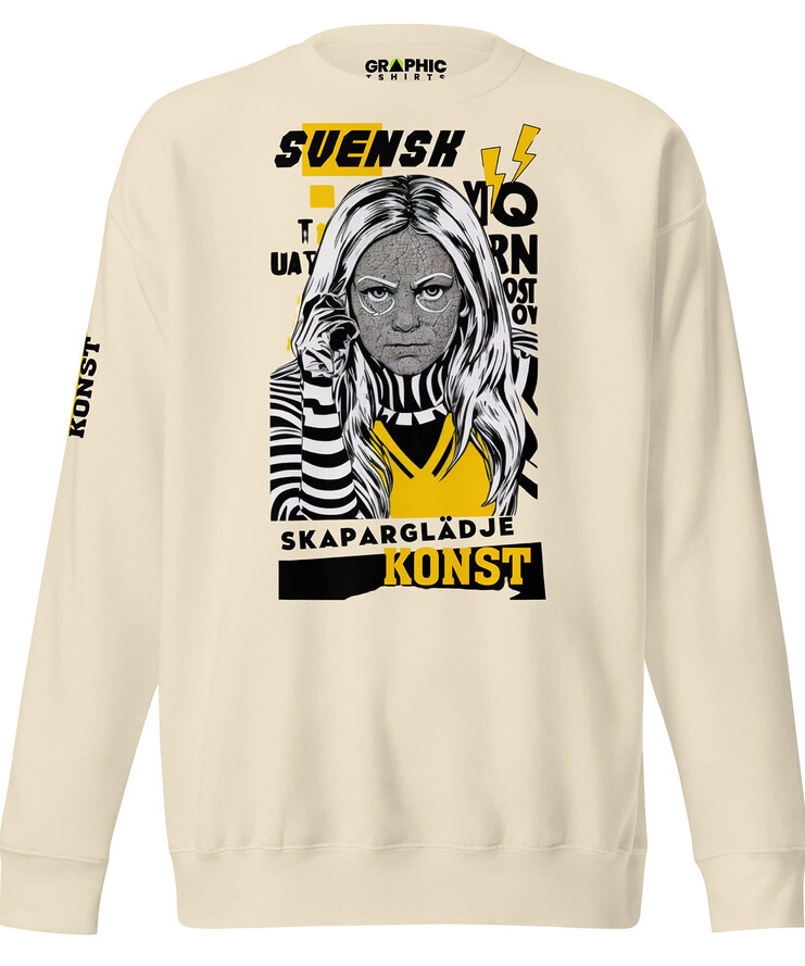 Unisex Premium Sweatshirt - Svensk Konst Skaparglädje - Swedish Art Creative Joy | Sweatshirt | Buy Online | GRAPHIC T-SHIRTS