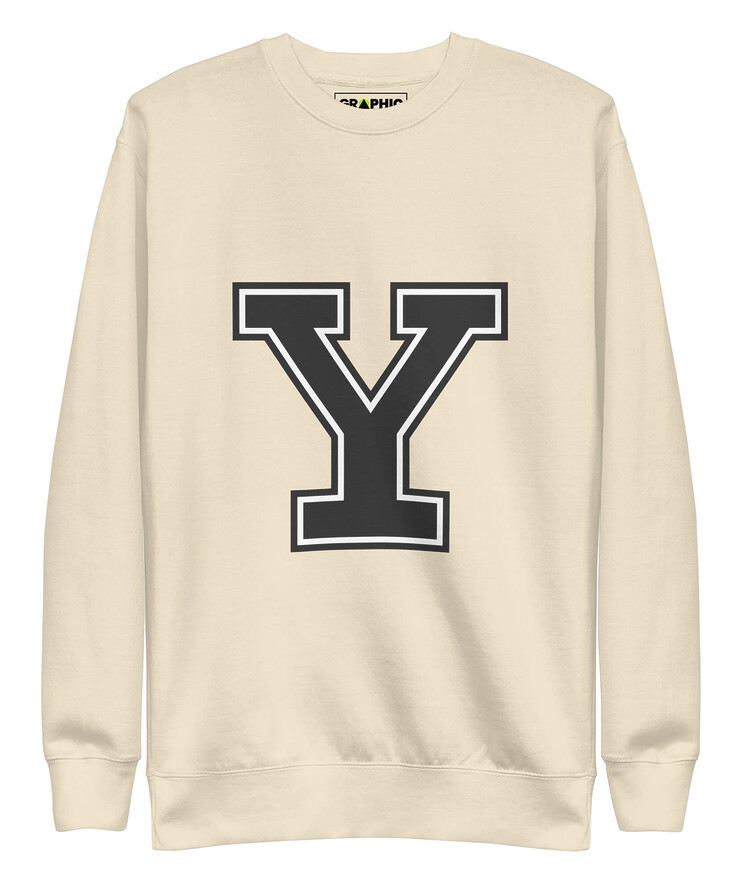 Unisex Premium Sweatshirt - Yale Varsity | Sweatshirt | Buy Online | GRAPHIC T-SHIRTS
