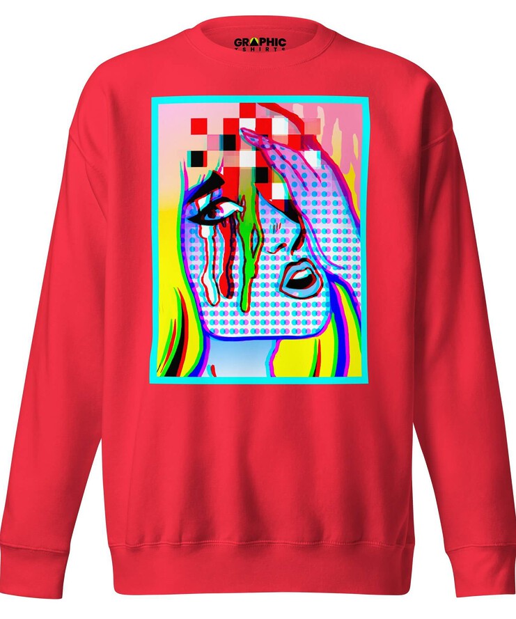 Unisex Premium Sweatshirt - Pop Art Emotional Blondie | Sweatshirt | Buy Online | GRAPHIC T-SHIRTS