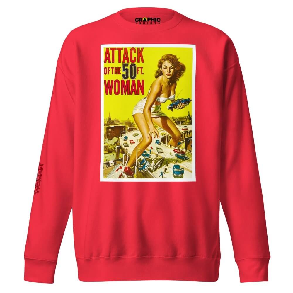 Unisex Premium Sweatshirt - Attack Of The 50 Ft. Woman — GRAPHIC T-SHIRTS