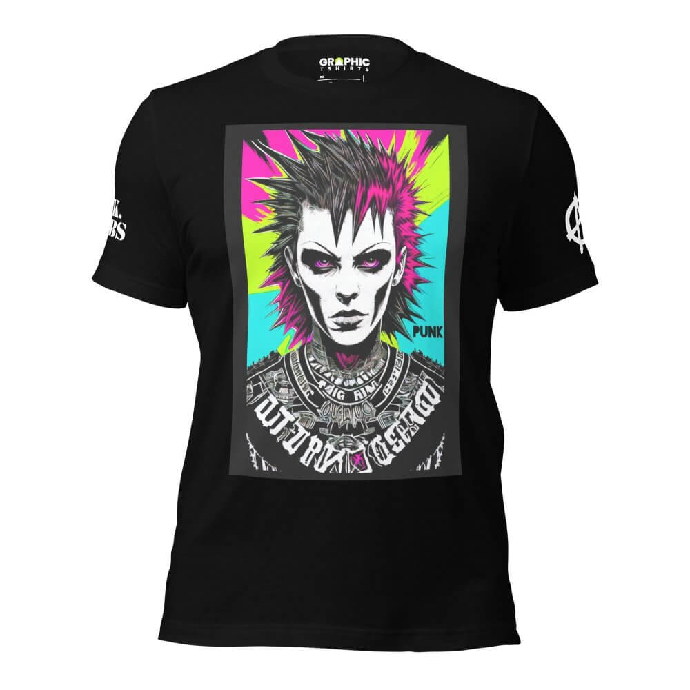 Unisex Crew Neck T-Shirt - Liberty Spikes Punk Rock — GRAPHIC T-SHIRTS