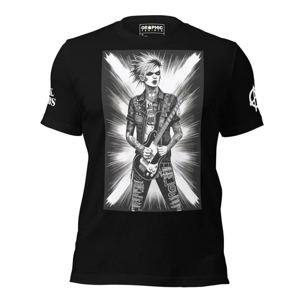 Unisex Crew Neck T-Shirt - Punk Rock Star — GRAPHIC T-SHIRTS