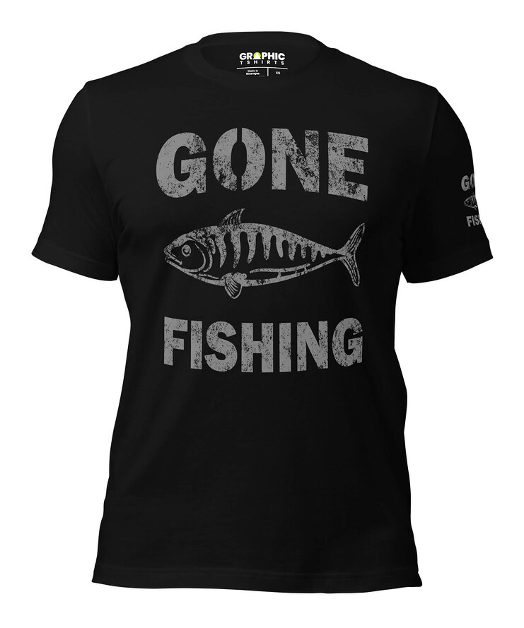 Unisex Staple T-Shirt - Gone Fishing | T-Shirt | Buy Online | GRAPHIC T-SHIRTS