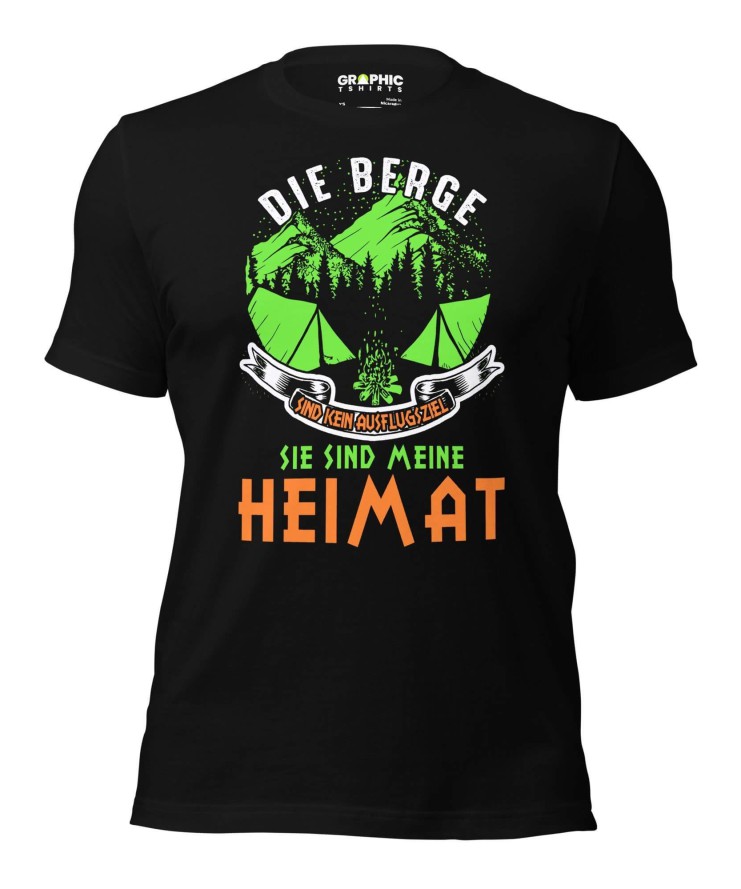 Unisex Staple T-Shirt - Die Berge Sind Klein Ausflugsziel Sie Sind Meine Heimat | T-Shirt | Buy Online | GRAPHIC T-SHIRTS