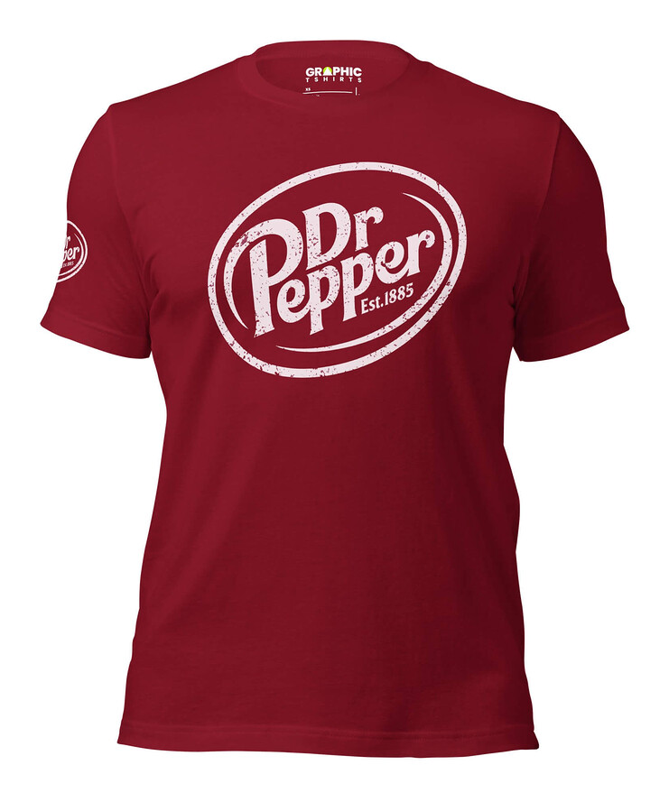 Unisex Crew Neck T-Shirt - Vintage Dr Pepper | T-Shirt | Buy Online | GRAPHIC T-SHIRTS