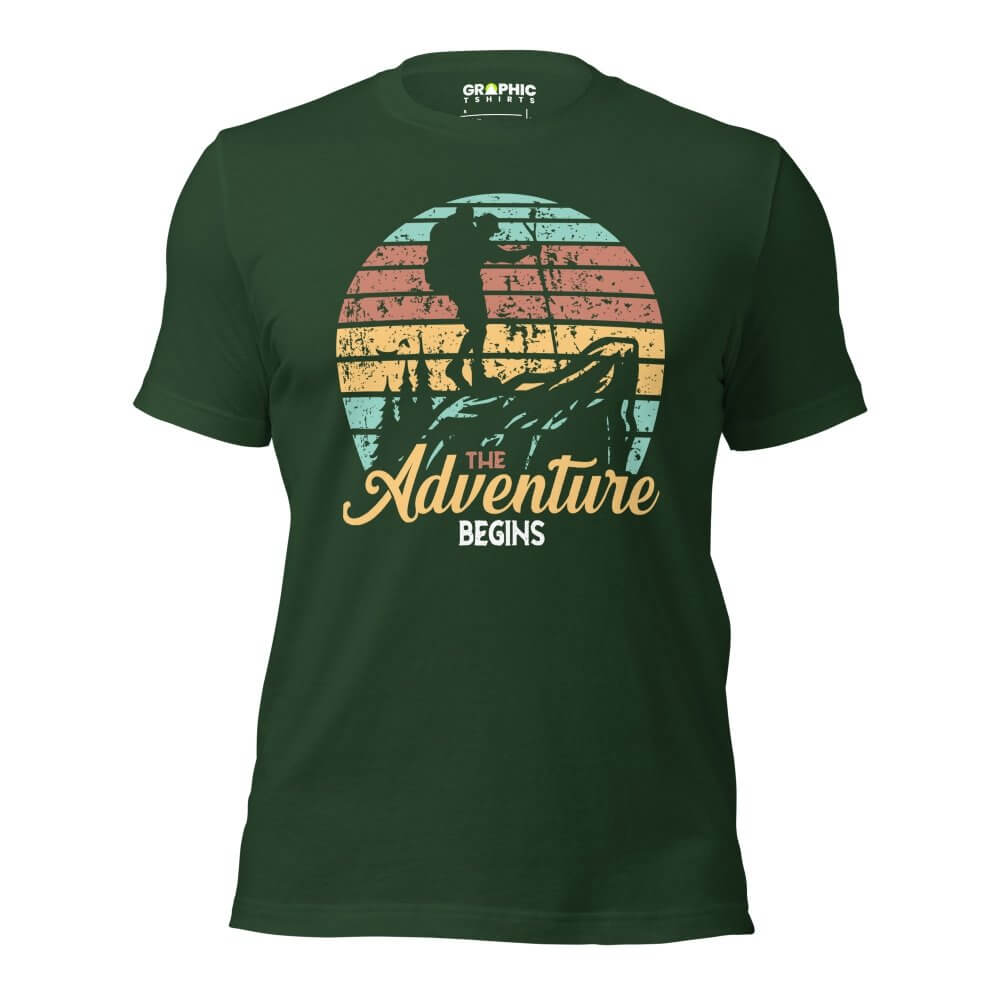 Unisex Staple T-Shirt - The Adventure Begins — GRAPHIC T-SHIRTS