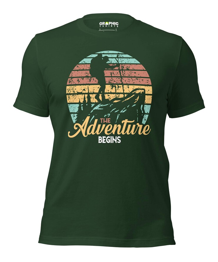 Unisex Staple T-Shirt - The Adventure Begins | T-Shirt | Buy Online | GRAPHIC T-SHIRTS