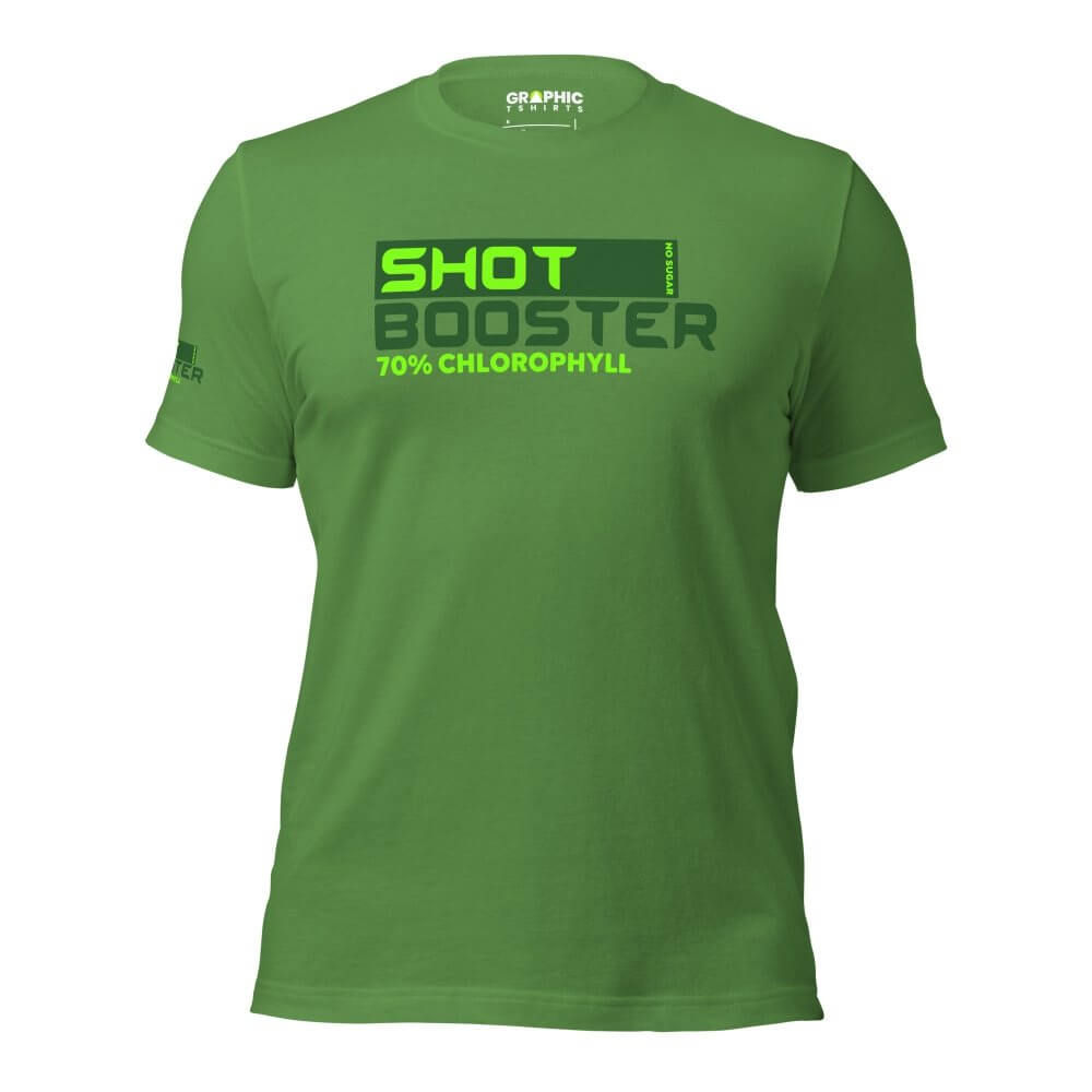 Unisex Crew Neck T-Shirt - Shot Booster 70% Chlorophyll No Sugar — GRAPHIC T-SHIRTS