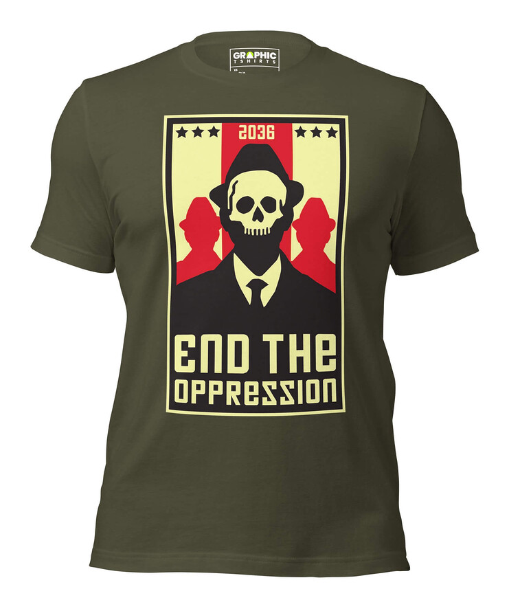 Unisex Staple T-Shirt - End The Oppression | T-Shirt | Buy Online | GRAPHIC T-SHIRTS