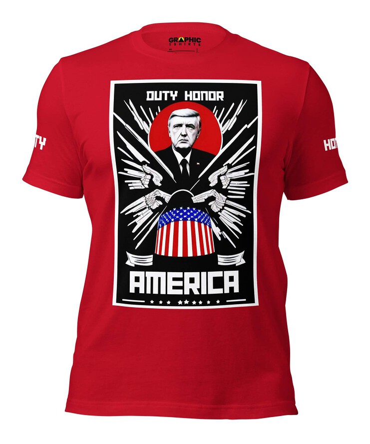 Unisex Crew Neck T-Shirt - America Duty Honor | T-Shirt | Buy Online | GRAPHIC T-SHIRTS
