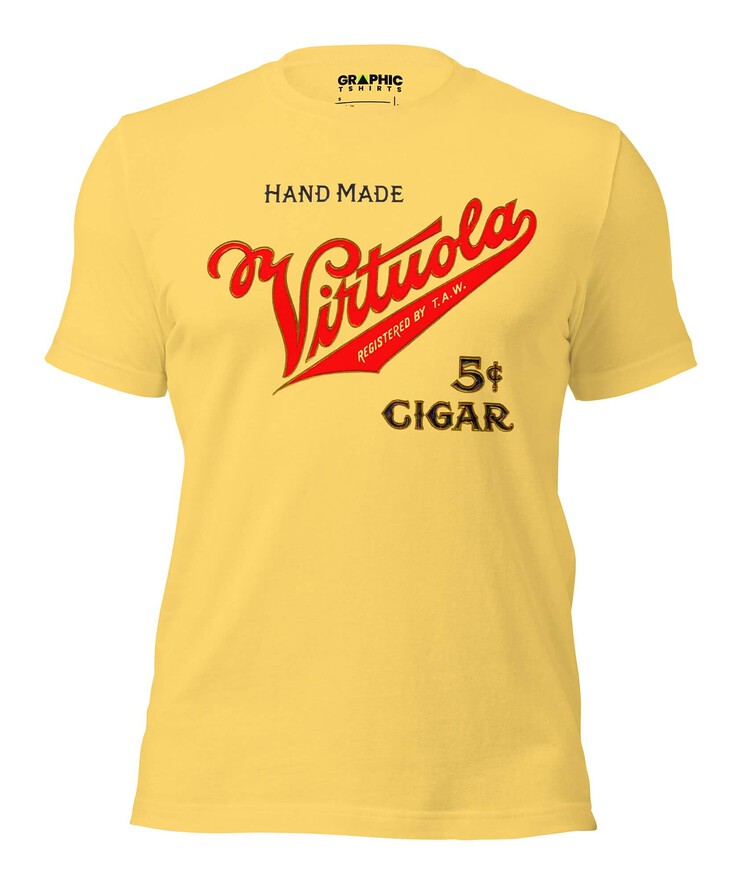 Unisex Staple T-Shirt - Virtuola Vintage Cigar 5 Cents | T-Shirt | Buy Online | GRAPHIC T-SHIRTS