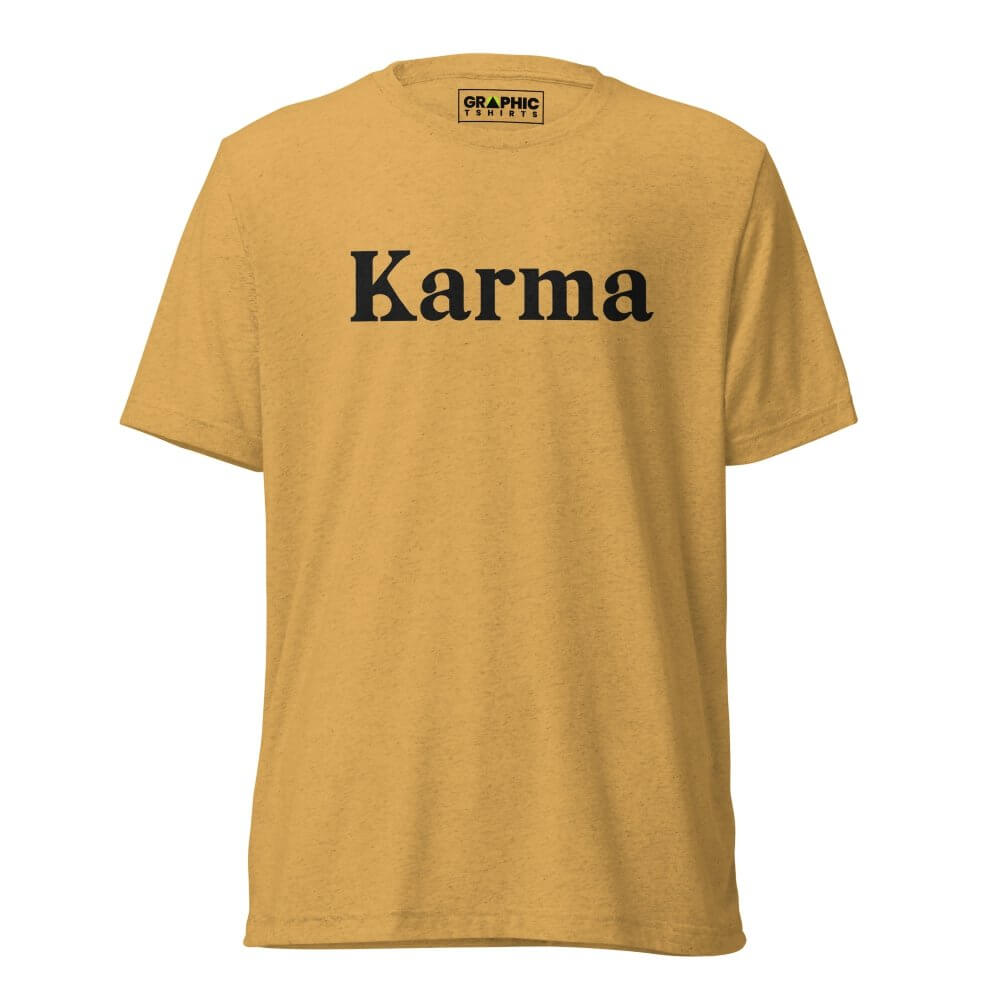 Unisex Tri-Blend T-Shirt - Karma — GRAPHIC T-SHIRTS