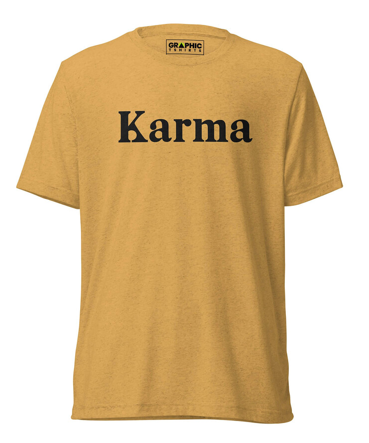 Unisex Tri-Blend T-Shirt - Karma | T-Shirt | Buy Online | GRAPHIC T-SHIRTS