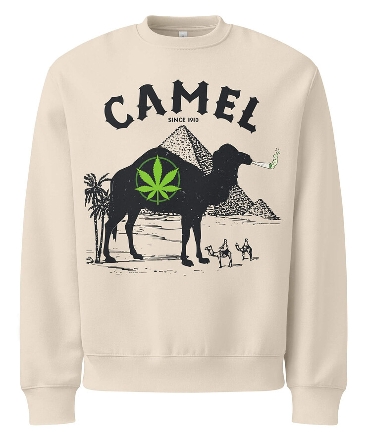 Oversized Heavyweight Sweatshirt - Camel Since 1913 | Sweatshirt | Buy Online | GRAPHIC T-SHIRTS