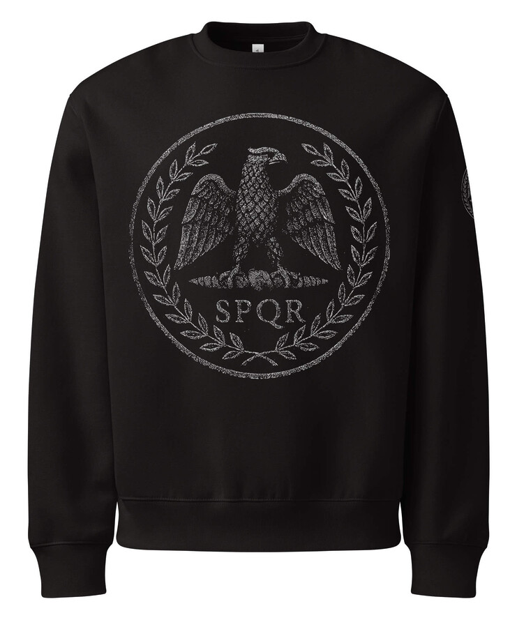 Oversized Heavyweight Sweatshirt - SPQR | Sweatshirt | Buy Online | GRAPHIC T-SHIRTS
