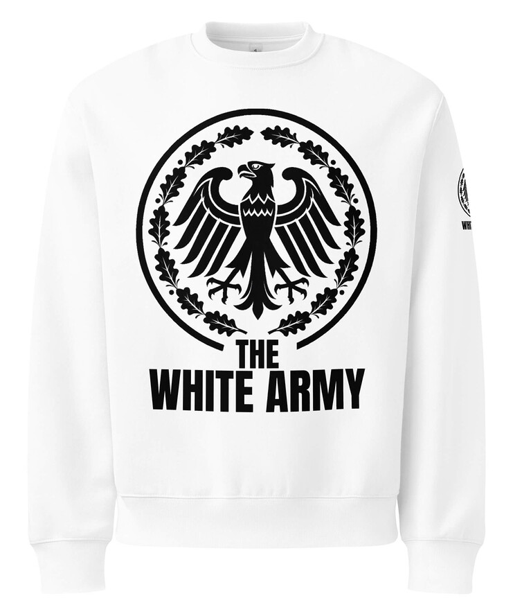 Oversized Heavyweight Sweatshirt - THE WHITE ARMY | Sweatshirt | Buy Online | GRAPHIC T-SHIRTS