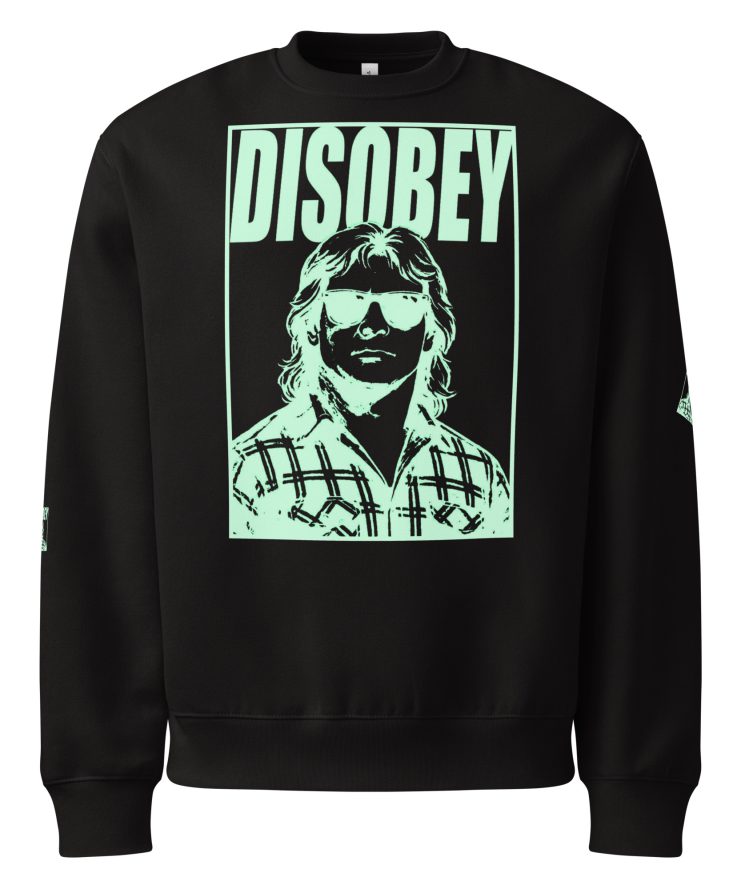 Oversized heavyweight sweatshirt - DISOBEY